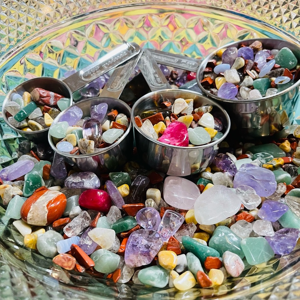 Large Crystal Confetti, Crystal tumbles, Crystal Chips, Mixed Crystals